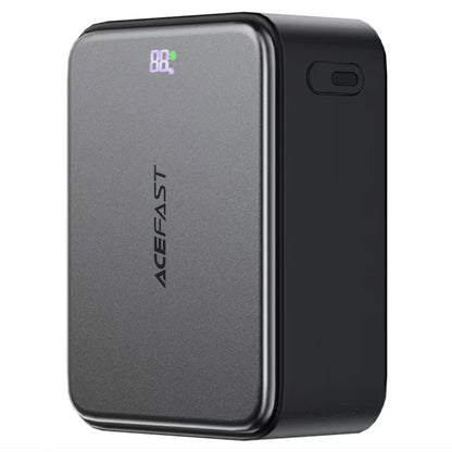 Acefast M28 External Battery, 10000mAh, 22.5W, QC + PD, 1 x USB-A - 2 x USB-C, Black