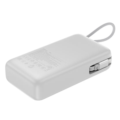 Externe Batterij Acefast M34, 20000mAh, 45W, QC + PD, 1 x USB-A - 2 x USB-C, Zilverkleurig