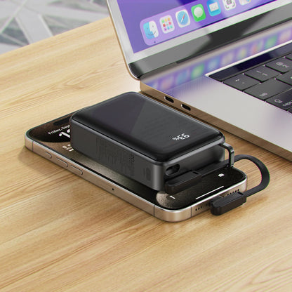 Externer Akku Acefast M4, 20000mAh, 67W, PD, 1 x USB-A - 2 x USB-C, Schwarz