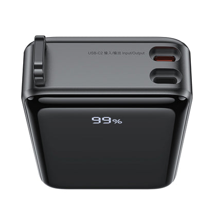 Externer Akku Acefast M4, 20000mAh, 67W, PD, 1 x USB-A - 2 x USB-C, Schwarz