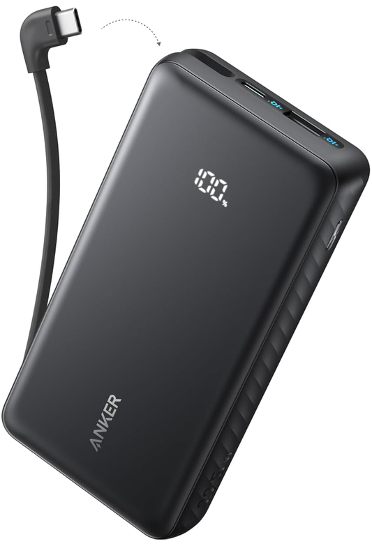 Externe Batterij Anker Zolo, 10000mAh, 22.5W, QC + PD, 1 x USB-A - 2 x USB-C, Zwart A110DH11