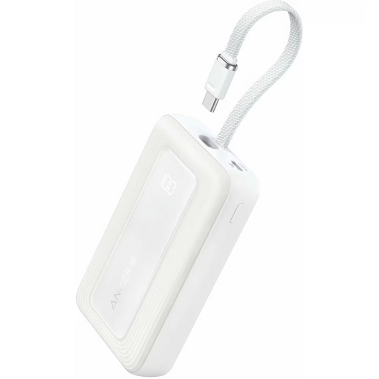 Batterie Externe Anker Zolo, 20000mAh, 30W, QC + PD, 1 x USB-A - 2 x USB-C, Blanche A1689H21