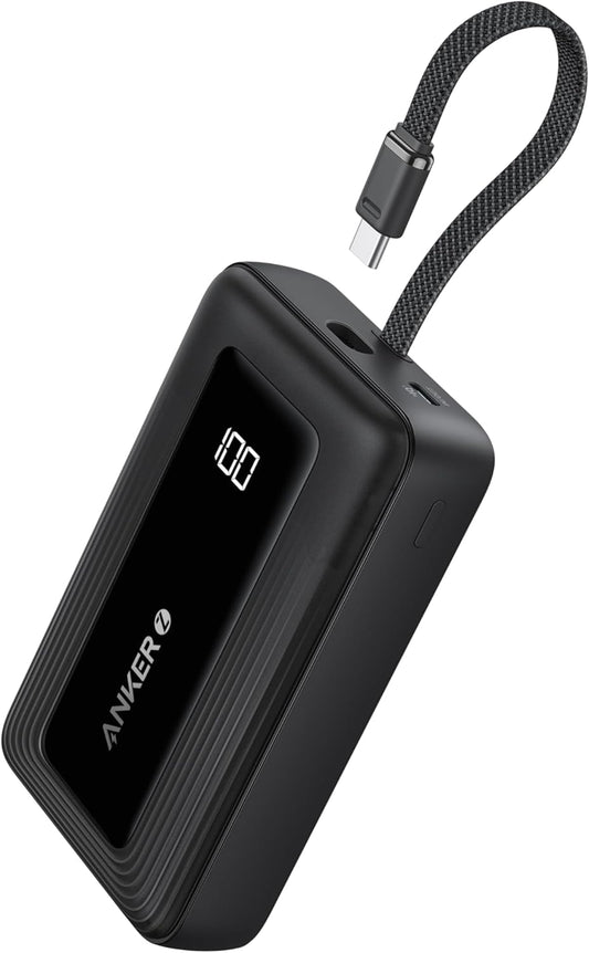Externer Akku Anker Zolo, 20000mAh, 30W, QC + PD, 1 x USB-A - 2 x USB-C, Schwarz A1689011