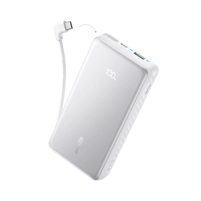Externe Batterij Anker Zolo, 20000mAh, 22.5W, QC + PD, 1 x USB-A - 2 x USB-C, Wit A110EH21