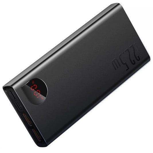Externer Akku Baseus Adaman, 20000mAh, 22.5W, QC + PD, 1 x USB-C - 2 x USB-A, Schwarz PPAD070101