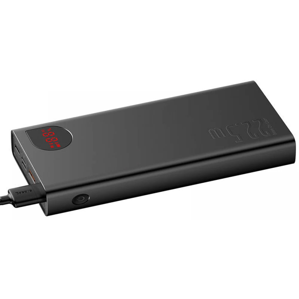 Externe Batterij Baseus Adaman, 20000mAh, 22.5W, QC + PD, 1 x USB-C - 2 x USB-A, Zwart PPAD070101