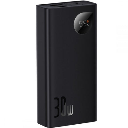Externe Batterij Baseus Adaman2, 10000mAh, 30W, QC + PD, 1 x USB-C - 2 x USB-A, Zwart PPAD040101