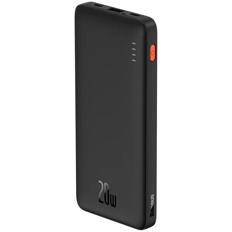 Baseus Airpow externe batterij, 10000mAh, 20W, QC + PD, 1 x USB-A - 1 x USB-C, Zwart PPQD090001 