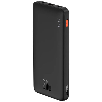 Baseus Airpow externe batterij, 10000mAh, 20W, QC + PD, 1 x USB-A - 1 x USB-C, Zwart PPQD090001 