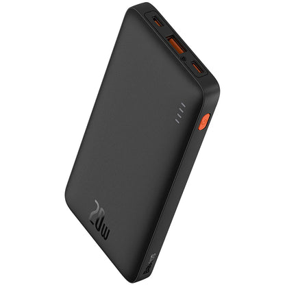 Baseus Airpow externe batterij, 10000mAh, 20W, QC + PD, 1 x USB-A - 1 x USB-C, Zwart PPQD090001 