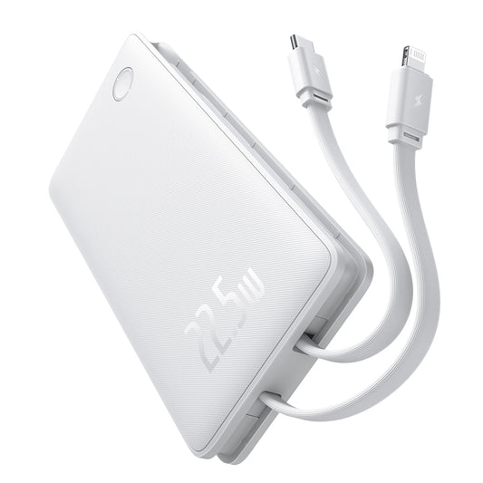Externe Batterij Baseus Airpow Lite, 10000mAh, 22.5W, QC + PD, 1 x Lightning - 1 x USB-A - 2 x USB-C, Wit P10067501213-00