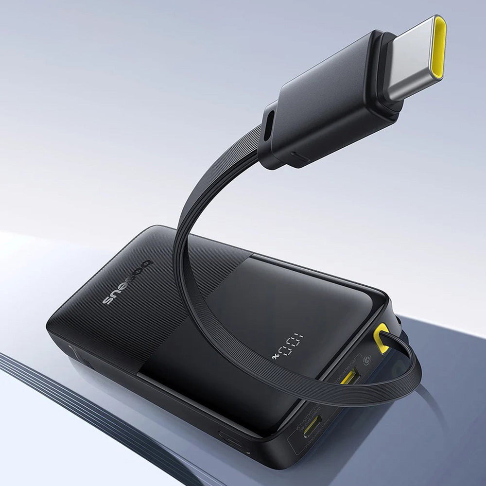 Externe Batterij Baseus Bipow 2, 10000mAh, 20W, QC + PD, 1 x USB-A - 2 x USB-C, Zwart P10077101113-00