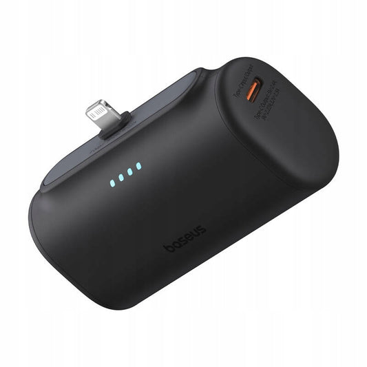 Externe Batterij Baseus Compact, 5000mAh, 20W, PD, 1 x Lightning - 1 x USB-C, Zwart P10068307113-00