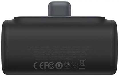 Batterie Externe Baseus Compact, 5000mAh, 20W, PD, 2 x USB-C, Noire P10068306113-00