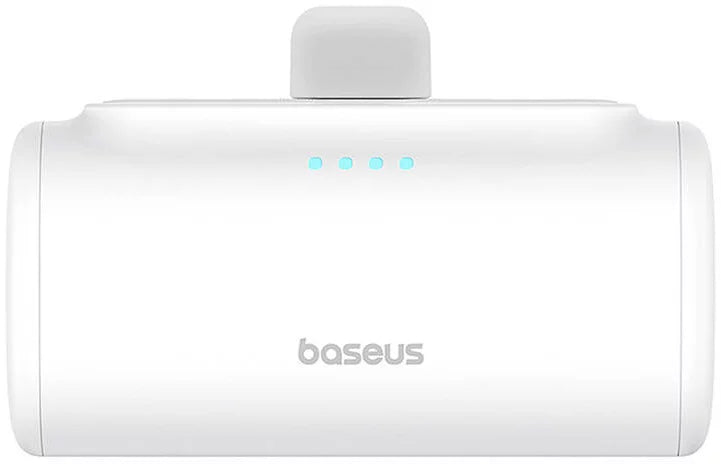 Batterie Externe Baseus Compact, 5000mAh, 20W, PD, 1 x Lightning - 1 x USB-C, Blanche P10068307213-00