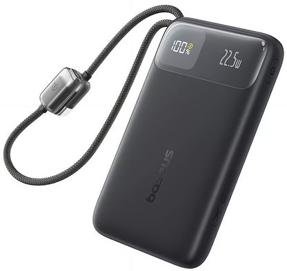 Externe Batterie Baseus EnerFill FC11, 10000mAh, 22,5W, QC + PD, 1 x Lightning - 1 x USB-A - 2 x USB-C, Schwarz E0027R04