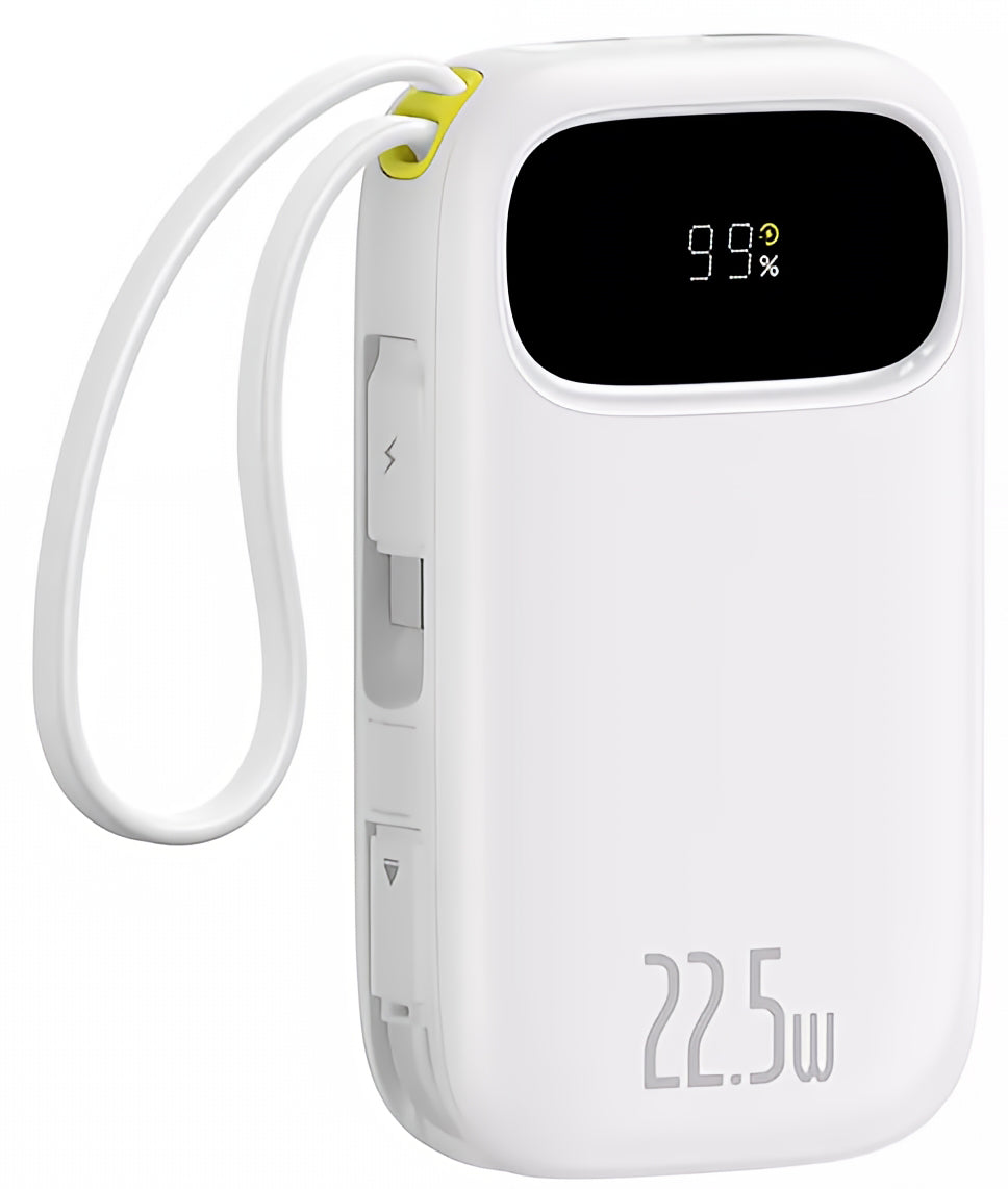 Externe Batterie Baseus EnerFill FC31, 10000mAh, 22,5W, QC + PD, 1 x Lightning - 1 x USB-A - 2 x USB-C, Weiß P10082106213-00