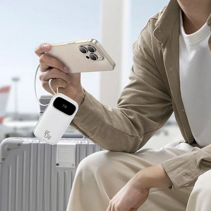 Batterie Externe Baseus EnerFill FC31, 20000mAh, 45W, QC + PD, 1 x Lightning - 1 x USB-A - 2 x USB-C, Blanche P10082105213-00