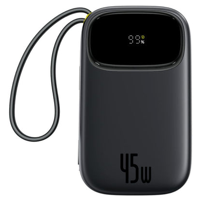Externe Batterie Baseus EnerFill FC31 Qpow 3, 10000mAh, 45W, QC + PD, 1 x USB-A - 3 x USB-C, Schwarz P10082102123-00