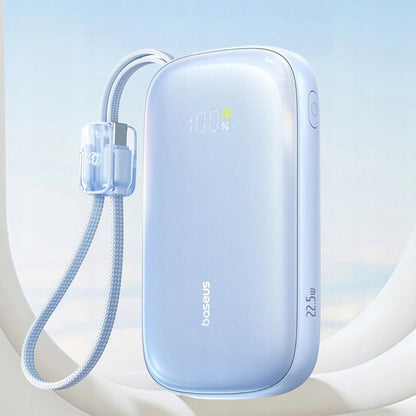 Externe Batterij Baseus EnerFill FC21 Qpow 3 Ultra, 10000mAh, 22.5W, QC + PD, 1 x USB-A - 1 x USB-C, Blauw E0027L03