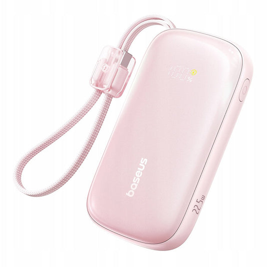 Externe Batterij Baseus EnerFill FC21 Qpow 3 Ultra, 10000mAh, 22.5W, QC + PD, 1 x USB-A - 1 x USB-C, Roze E0027L02