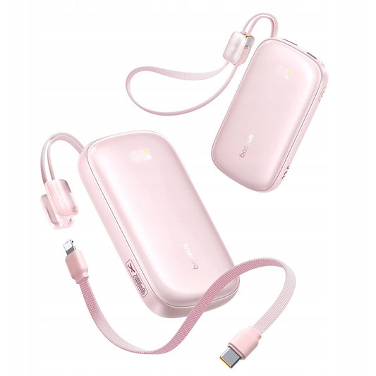 Externe Batterij Baseus EnerFill FC21 Qpow 3 Ultra, 10000mAh, 22.5W, QC + PD, 1 x USB-A - 1 x USB-C, Roze E0027L02