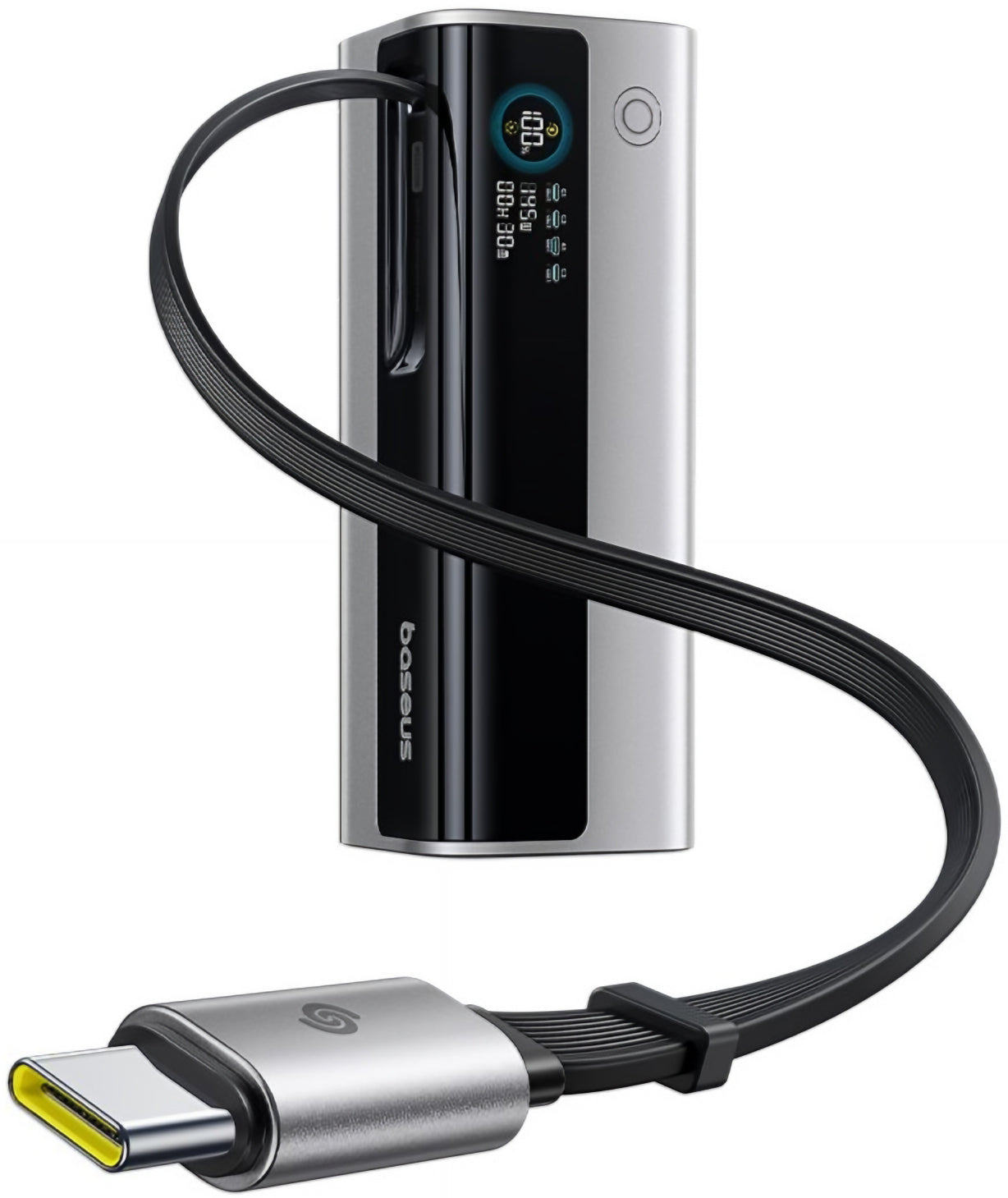 Externe Batterie Baseus EnerGeek GR11, 20000mAh, 145W, QC + PD, 1 x USB-A - 3 x USB-C, Silber E0027B02