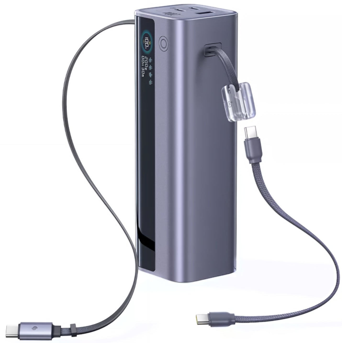 Externe Batterie Baseus EnerGeek GR11, 25000mAh, 200W, QC + PD, 1 x USB-A - 3 x USB-C, Grau E0028Q00