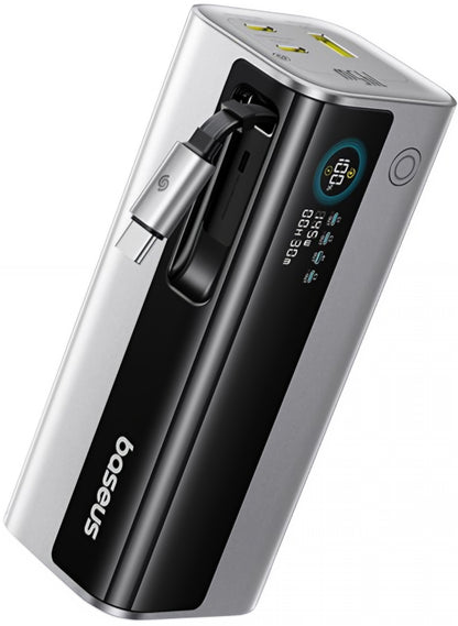 Externe Batterie Baseus EnerGeek GR11, 20000mAh, 145W, QC + PD, 1 x USB-A - 3 x USB-C, Silber E0027B02