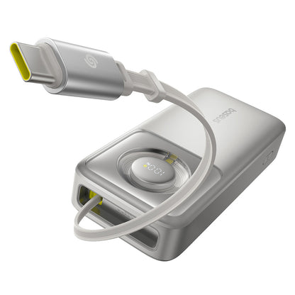 Batterie Externe Baseus Free2Pull, 20000mAh, 65W, PD, 2 x USB-C, Gris P10073700843-00