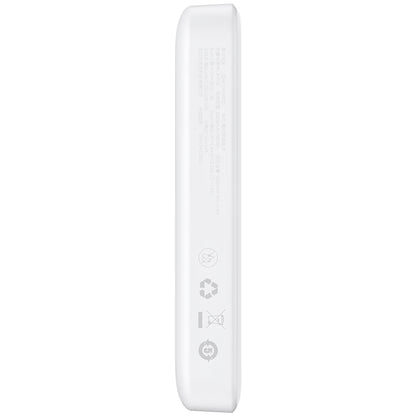 Externe Batterij Baseus Magnetic Mini, 10000mAh, 20W, PD + FQI, 1 x USB-C, Wit P10059001223-00
