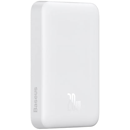 Externe Batterij Baseus Magnetic Mini, 10000mAh, 20W, PD + FQI, 1 x USB-C, Wit P10059001223-00