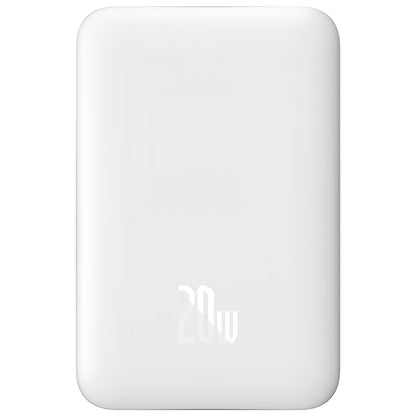 Externe Batterij Baseus Magnetic Mini, 10000mAh, 20W, PD + FQI, 1 x USB-C, Wit P10059001223-00
