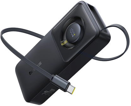 Batterie Externe Baseus OS Free2Pull, 10000mAh, 30W, PD, 2 x USB-C, Noire P10073701123-00