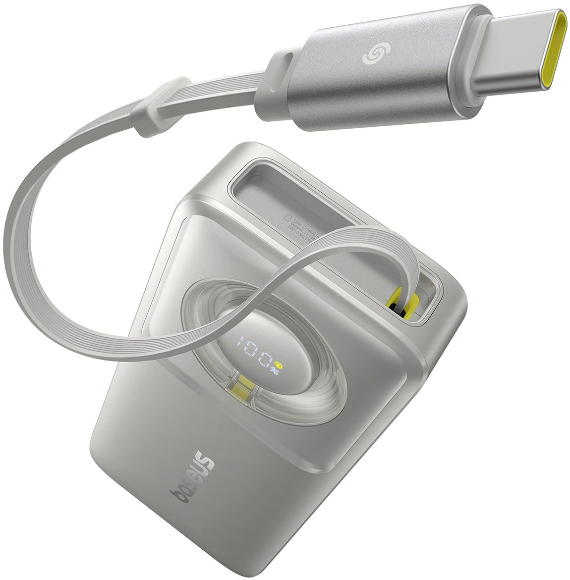 Externe Batterij Baseus OS Free2Pull, 10000mAh, 30W, PD, 2 x USB-C, Grijs P10073701843-00
