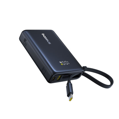 Batterie Externe Baseus PicoGo, 10000mAh, 45W, QC + PD, 1 x USB-A - 2 x USB-C, Noire P10076803123-00