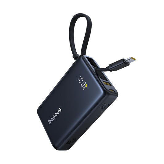 Externer Akku Baseus PicoGo, 10000mAh, 45W, QC + PD, 1 x USB-A - 2 x USB-C, Schwarz P10076803123-00