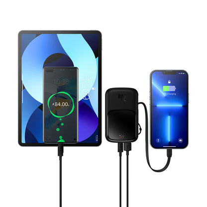 Externer Akku Baseus Qpow Pro, 10000mAh, 20W, QC + PD, 1 x Lightning - 1 x USB-A - 1 x USB-C, Schwarz PPQD020001