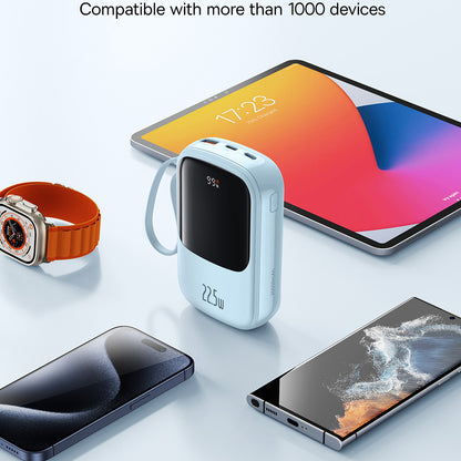 Batterie Externe Baseus Qpow Pro+, 20000mAh, 22.5W, QC + PD, 1 x USB-A - 2 x USB-C, Bleue P10067103313-00