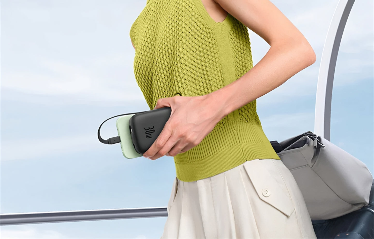 Baseus Qpow2 External Battery, 20000mAh, 30W, QC + PD, 1 x USB-A - 3 x USB-C, Black P10055009113-00