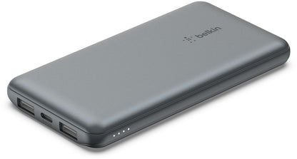 Externe batterij Belkin BoostCharge, 10000mAh, 15W, 1 x USB-C - 2 x USB-A, Grijs BPB011btGY