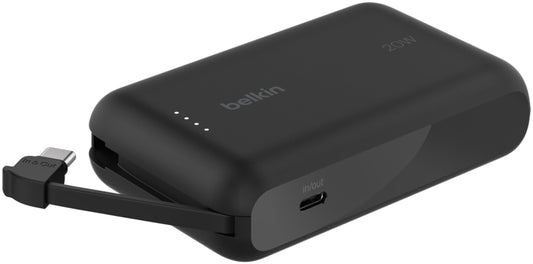 Externe Batterie Belkin BoostCharge, 10000mAh, 20W, PD, 2 x USB-C, Schwarz BPB021hqBK
