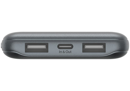 Externe batterij Belkin BoostCharge, 10000mAh, 15W, 1 x USB-C - 2 x USB-A, Grijs BPB011btGY