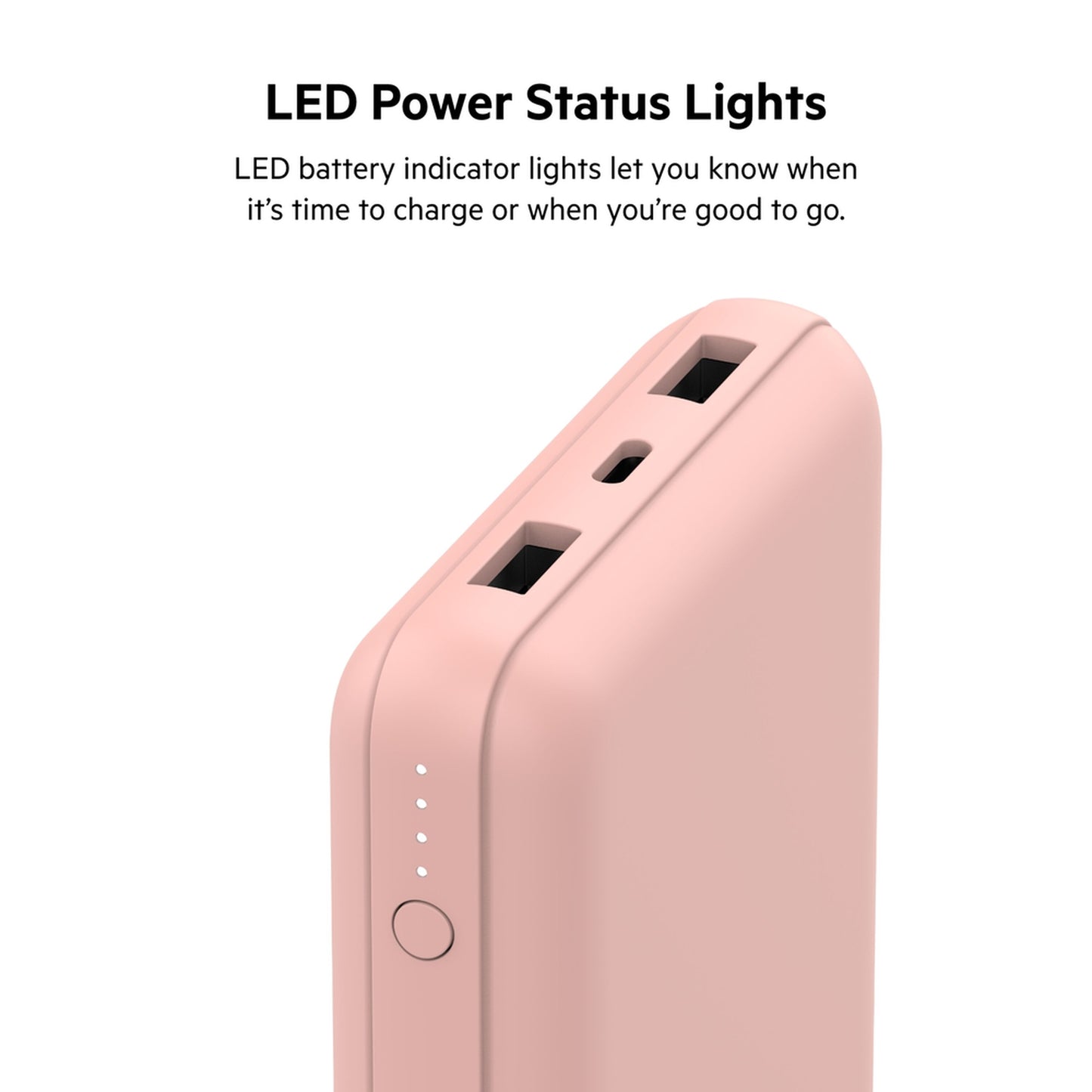 Externe batterij Belkin BoostCharge, 20000mAh, 15W, 1 x USB-C - 2 x USB-A, Roze Goud BPB012btRG