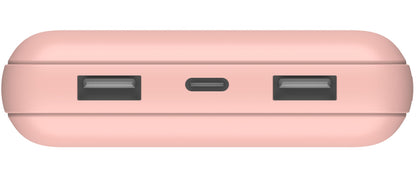 Externe batterij Belkin BoostCharge, 20000mAh, 15W, 1 x USB-C - 2 x USB-A, Roze Goud BPB012btRG