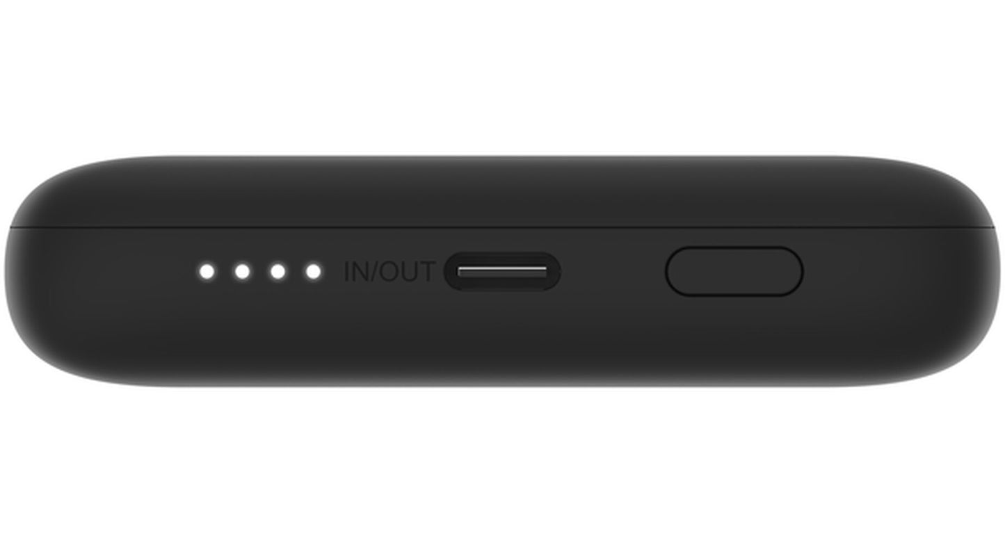 Externe batterij Belkin BoostCharge Plus, 10000mAh, 23W, QC + PD, 1 x Lightning - 2 x USB-C, Zwart BPB006btBLK