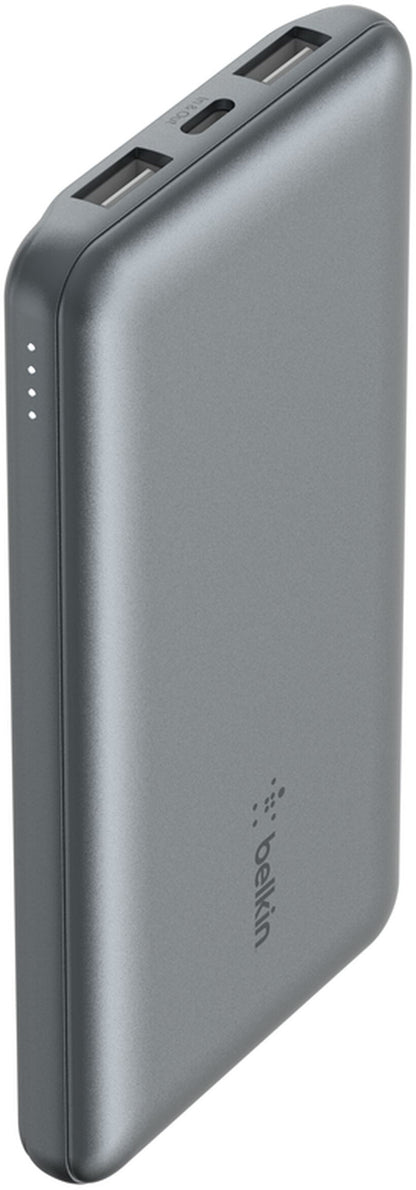 Externe batterij Belkin BoostCharge, 10000mAh, 15W, 1 x USB-C - 2 x USB-A, Grijs BPB011btGY