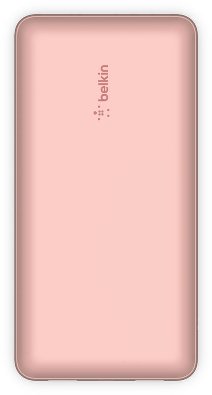Externe batterij Belkin BoostCharge, 20000mAh, 15W, 1 x USB-C - 2 x USB-A, Roze Goud BPB012btRG