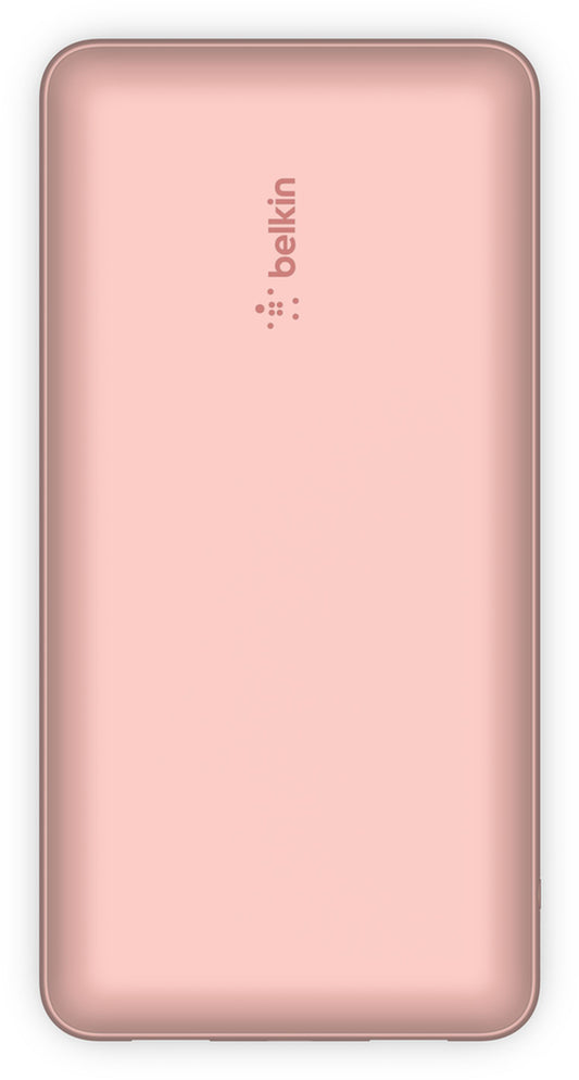 Batterie Externe Belkin BoostCharge, 20000mAh, 15W, 1 x USB-C - 2 x USB-A, Rose Doré BPB012btRG