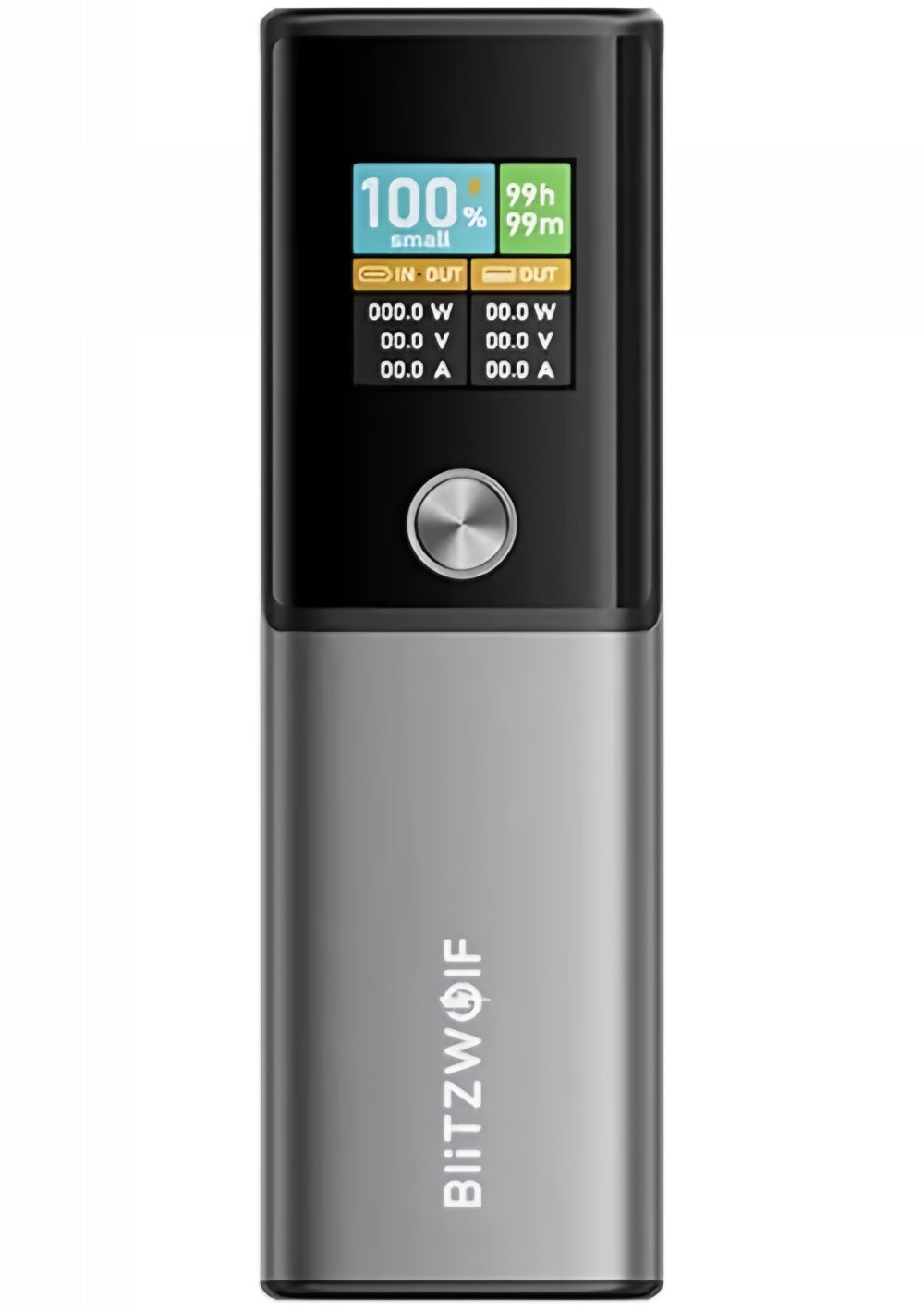 BlitzWolf BW-P23 Externe Batterij, 14000mAh, 100W, QC + PD, 1 x USB-A - 1 x USB-C, Grijs